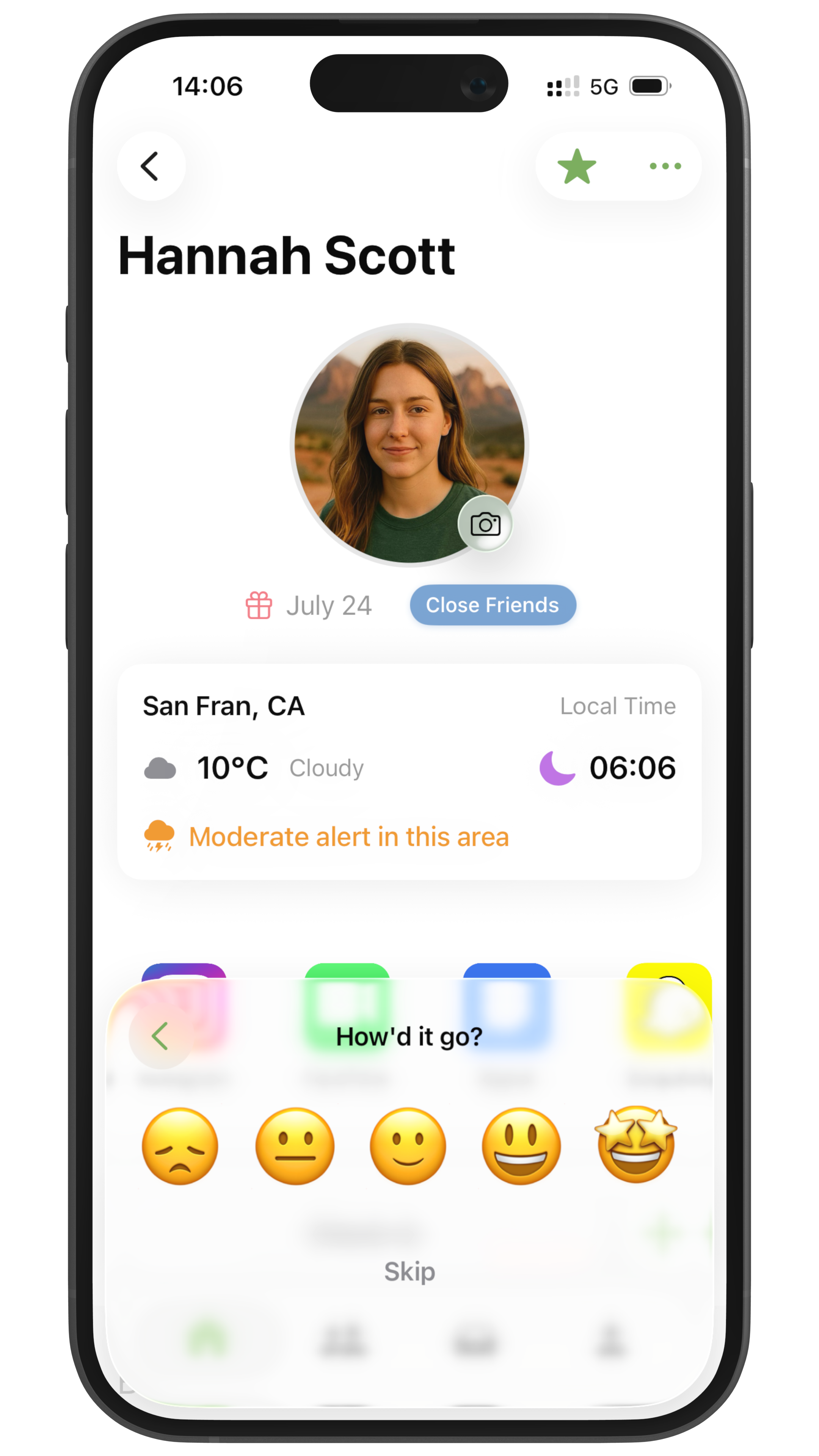 Reflections screen - See your relationships
grow